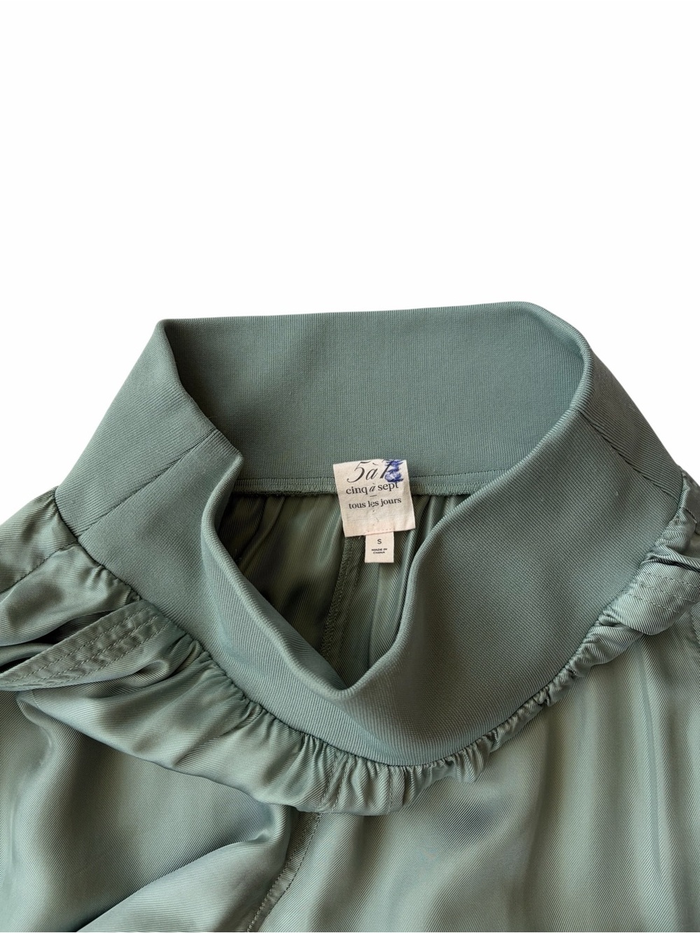 NWOT-cinq a sept Giles Cargo Jogger Pant in Sage Green Size-Small - Picture 6 of 8
